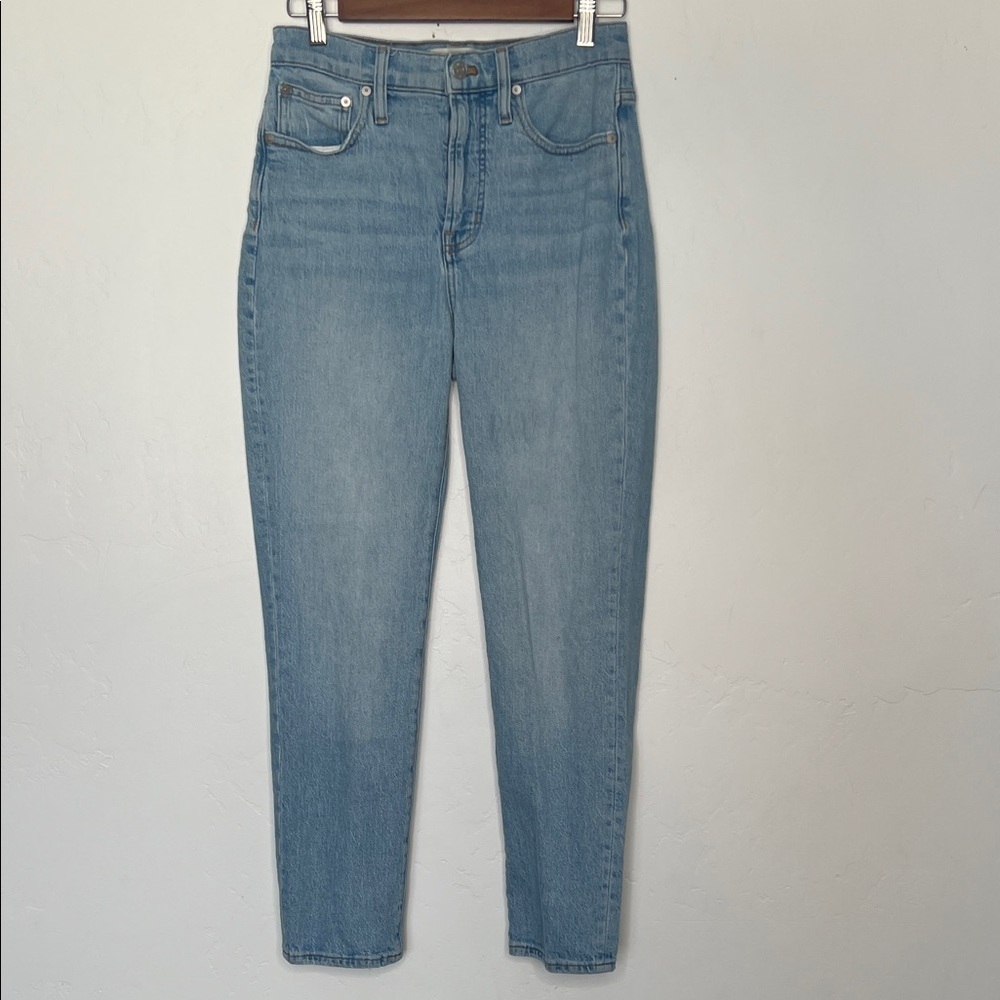 Madewell The Perfect Vintage Jeans Size 26 High Rise Straight Light Wash